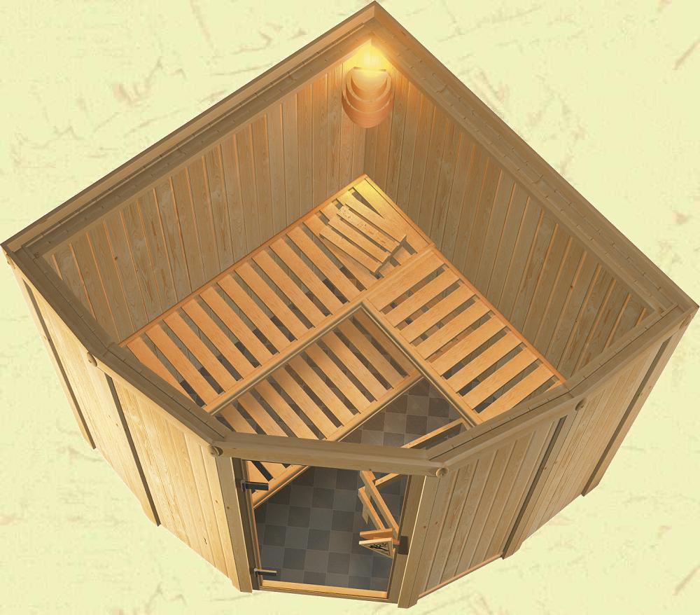 Sauna Bausatz 7-eckig
